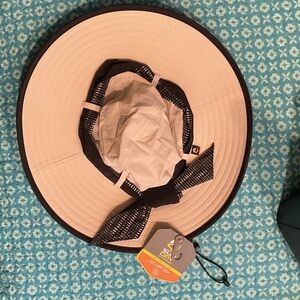 Elegant Cream and Black Women's Sun Hat
